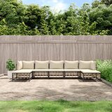 Maison Chic Seti vrtnega pohištva - Vrtna garnitura 7-delna z blazinami antracit poli ratan, (21798668) | Shoptok.si