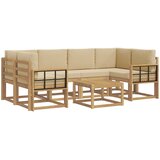  Set vanjskih sofa 7 kom. Bijela i bež | shoptok.hr