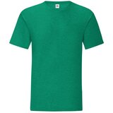 Fruit Of The Loom Green men's t-shirt in combed cotton Iconic with sleeve | Shoptok.si