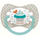 Canpol silikonska i simetrična cucla 0-6m 23/282 "cupcake"- grey Cene