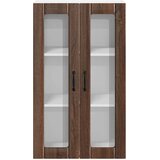  Zidni stakleni ormarić LUCCA Smeđi hrast 60 x 31 x 100 cm | Eponuda.ba