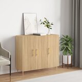 vidaXL Komoda boja hrasta sonome 90x34x80 cm od konstruiranog drva Cijene