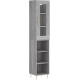  Visoka komoda siva sonome 34,5x34x180 cm od konstruiranog drva | shoptok.hr
