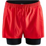 Craft Men's ADV Essence 2-in-1 Shorts - Red, S cene