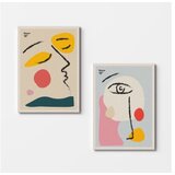 Wallity 2KNV4363 - 50 x 70 multicolor decorative canvas painting (2 pieces) Wallity 2KNV4363 - 50 x 70 multicolor decorative canvas painting (2 pieces) Slike