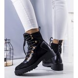 Gemre Black insulated ankle boots workers trapper Leneo | ePonuda.com