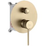 REA Bath Komplet za tuširanje za vgradnjo Lungo Stripe Gold Brush + BOX | Shoptok.si