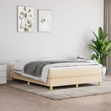 The Living Store Posteljni okvir krem 140x200 cm blago - Box Spring Posteljni Okvir, (21517085) Cene