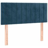 Box spring krevet s madracem tamnoplavi 80 x 200 cm baršunasti | shoptok.hr