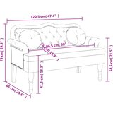  Klupa s jastucima svijetlosiva 120,5x65x75 cm baršun | shoptok.hr