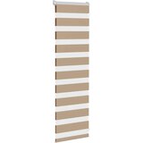 Zebra zavjesa Pješčano smeđa 50x100 cm Širina tkanine 45,9 cm Poliester | shoptok.hr