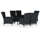 7-dijelni vrtni blagovaonski set tamnosivi | shoptok.hr