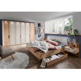 Venda POSTELJNA GARNITURA 180 cm x 200 cm , les, tekstil, leseni material barve šampanjca, hrast bianco | Shoptok.si