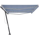  Samostojeća tenda na ručno uvlačenje 600 x 300 cm plavo-bijela | shoptok.hr