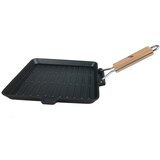 Grill King Cast Iron grill ponev s snemljivim lesenim ročajem, 24 cm | Shoptok.si