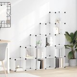 vidaXL kockasti organizator za pohranu s 15 kocki prozirni pp | shoptok.hr