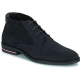 Tommy Hilfiger Signature Hilfiger Suede Boot Blue | shoptok.hr
