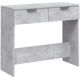  Konzolni stol boja betona 90 x 36 x 75 cm od konstruiranog drva | shoptok.hr