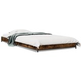 vidaXL Okvir za krevet boja hrasta 90x200 cm konstruirano drvo i metal Cijene