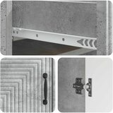  Kreveta Betonska siva 66 x 34,5 x 89,5 cm Konstruirano drvo | shoptok.hr