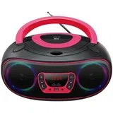 TCL-212BT PINK CD player Portable CD player Black, Pink