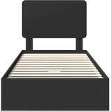Krevet s od storage Podesivo Crna 90 x 190 cm Konstruirano drvo | shoptok.hr