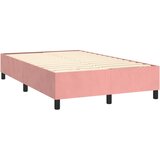 Krevet box spring s madracem LED ružičasti 120x200cm baršunasti | Eponuda.com