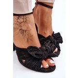 Boto PS1 Fashionable Sandals With A Bow On Heels Black Callum | Eponuda.ba