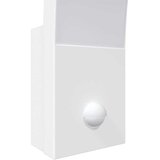  Vanjske LED zidne svjetiljke sa senzorima 2 kom bijele aluminij | shoptok.hr