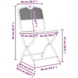  Vrtni stoli 2 pcs Antracit 52,5 x 46 x 82 cm elezo, (5000285823) | Shoptok.si