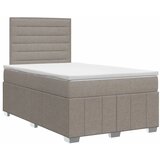  Boxspring krevet s madracem Sivosmeđa 120 x 190 cm Tkanina - Sivosmeđa 120 x 190 cm Dizajn linija | shoptok.hr