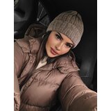 OLAVOGA Grey and beige chenille cap GABY 2023 | shoptok.hr