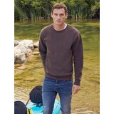 Fruit Of The Loom Dark Grey Men's Sweatshirt Set-in Sweat Cene