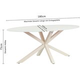 P & B Jedilna Miza Vanda, Kašmir, 180x100 | Shoptok.si