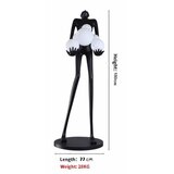  Immax 08808XL - Podna lampa SILUETTE 6xE27/25W/230V, visina 180 cm Human Ball | Eponuda.com