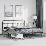  Metalni okvir za krevet s uzglavljem crni 183x213 cm | Eponuda.com