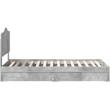  s od storage Betonski sivi 90 x 190 cm Konstruirano drvo | shoptok.hr