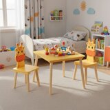 ECO TOYS dječji set namještaja Žirafa – stol i 2 stolice | shoptok.hr