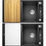 Blanco sudoper AXIA III 5 S InFino SILGRANIT BOJA KAVE, daska drvo, s dalj. upr. | shoptok.hr