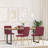  Jedilni stoli 4 kosi vinsko rdeče blago, (21822349) | Shoptok.si