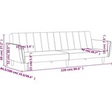  Kavč dvosed z ležiščem rumen žamet, (21038126) | Shoptok.si