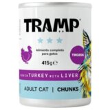 TRAMP 3* Cat Chunks Rich in Turkey With Liver - Kosi puranjega mesa in jeter za odrasle mačke, 8 x 415 g, (5000008095) | Shoptok.si