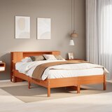 vidaXL Krevet s regalom za knjige bez madraca 120 x 190 cm od borovine Cijene