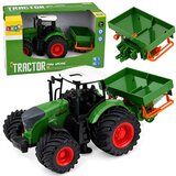  Poljoprivredni traktor s gumenim kotačima za sijačicu Poljoprivredni stroj 1:24 | shoptok.hr