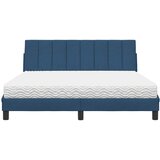 Krevet s madracem Hanko plavi 160x200 cm od tkanine | Eponuda.com