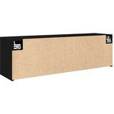  Kupaonski zidni ormarić crni 100x25x30 cm izrađeno drvo | shoptok.hr
