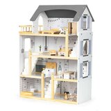 ECO TOYS Drvena kućica za lutke/ 18 dodataka | ePonuda.com