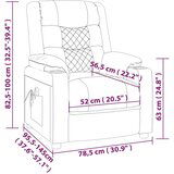  Električni naslanjač vinsko rdeče umetno usnje, (20927521) | Shoptok.si
