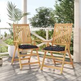 Blazina za stol 2 kosa črna karo 50x50x7 cm oxford tkanina, (20657229) | Shoptok.si