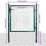  Jednokrilna ogradna vrata 100x100 cm Čelik s praškastim premazom | Eponuda.ba